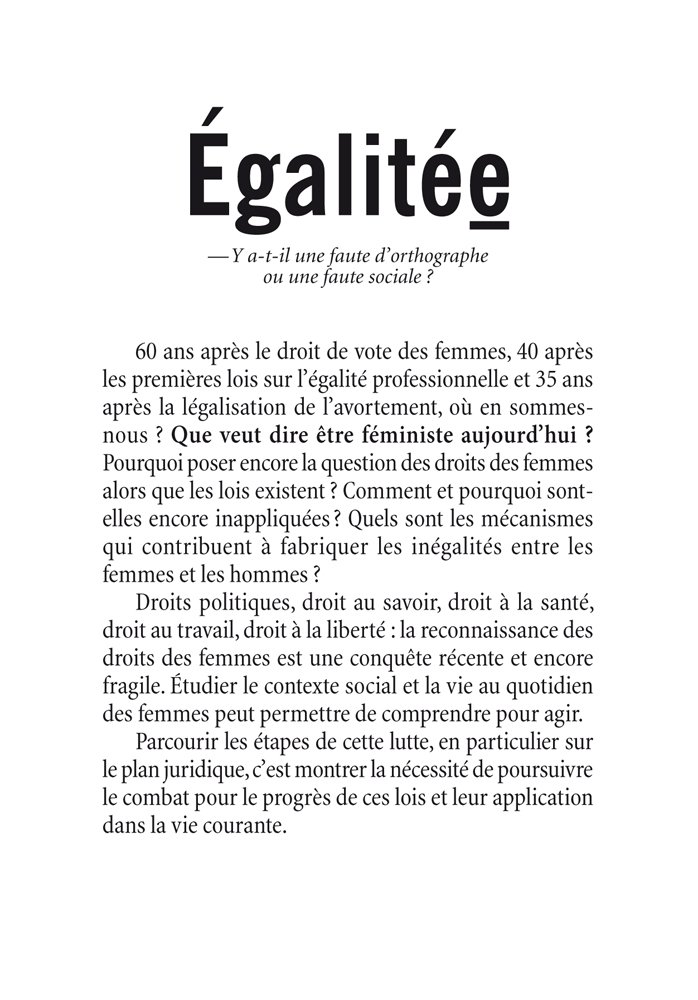 Égalitée, par Gérard Paris-Clavel