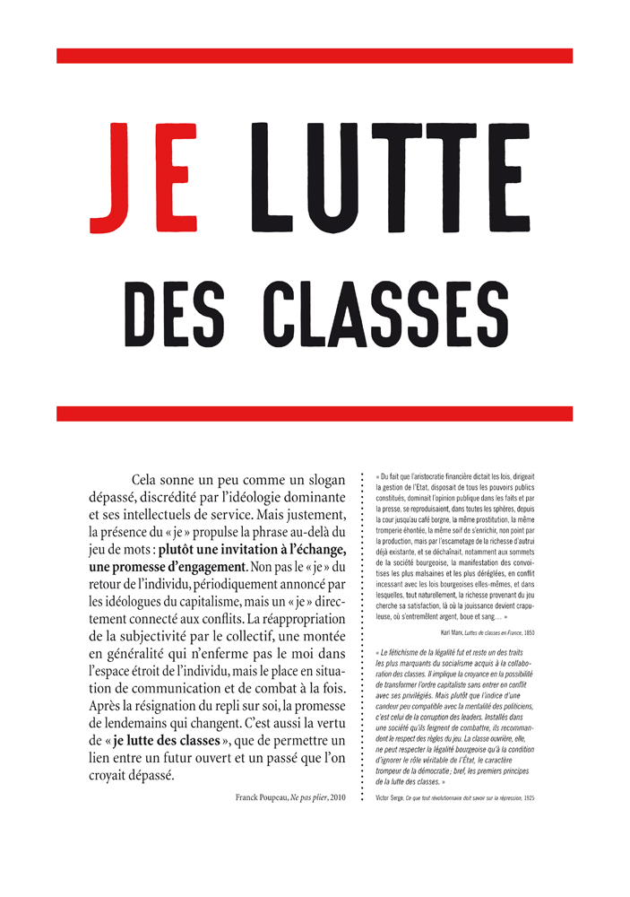 Je lutte des classes, par Gérard Paris-Clavel